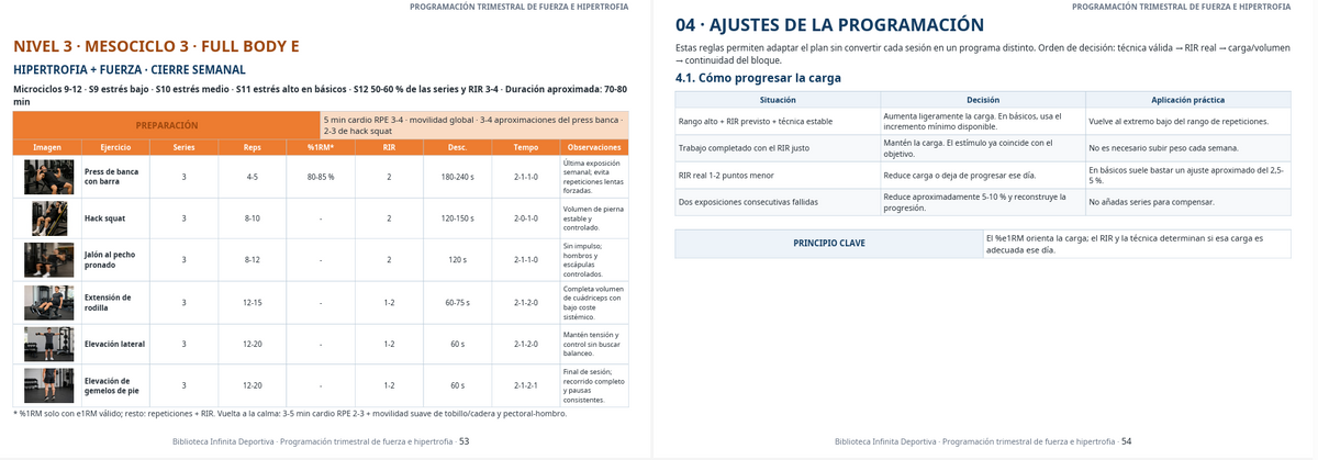 Nivel 3 Mesociclo 3 y Ajustes de Programación